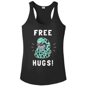 Free Hugs Funny Python Snake Anaconda Joke Ladies PosiCharge Competitor Racerback Tank