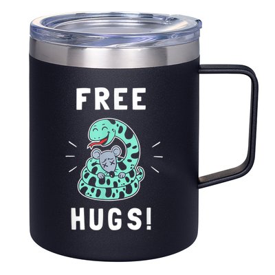 Free Hugs Funny Python Snake Anaconda Joke 12oz Stainless Steel Coffee Mug