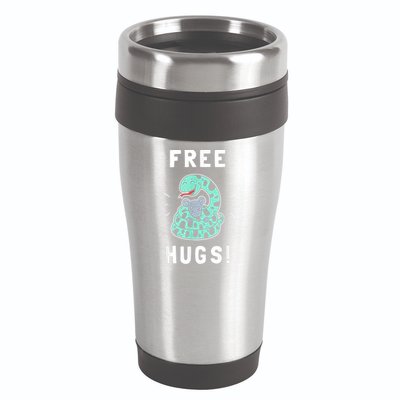 Free Hugs Funny Python Snake Anaconda Joke 16oz Travel Tumbler