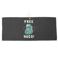 Free Hugs Funny Python Snake Anaconda Joke Large Microfiber Waffle Golf Towel