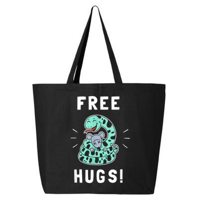 Free Hugs Funny Python Snake Anaconda Joke 25L Jumbo Tote