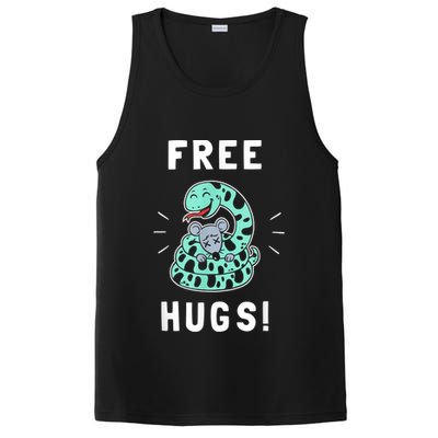 Free Hugs Funny Python Snake Anaconda Joke PosiCharge Competitor Tank