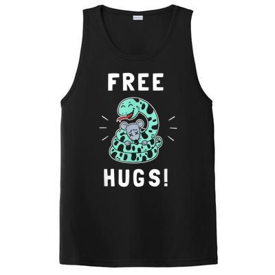 Free Hugs Funny Python Snake Anaconda Joke PosiCharge Competitor Tank