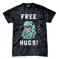 Free Hugs Funny Python Snake Anaconda Joke Tie-Dye T-Shirt