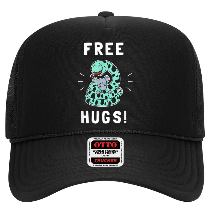 Free Hugs Funny Python Snake Anaconda Joke Trucker Hat