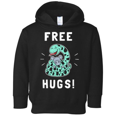 Free Hugs Funny Python Snake Anaconda Joke Toddler Hoodie