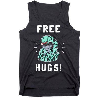 Free Hugs Funny Python Snake Anaconda Joke Tank Top