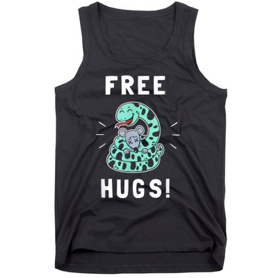 Free Hugs Funny Python Snake Anaconda Joke Tank Top