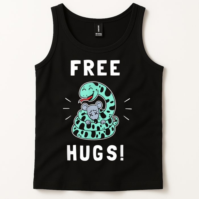 Free Hugs Funny Python Snake Anaconda Joke Tank Top