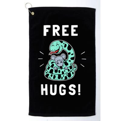 Free Hugs Funny Python Snake Anaconda Joke Golf Towel