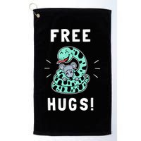 Free Hugs Funny Python Snake Anaconda Joke Golf Towel