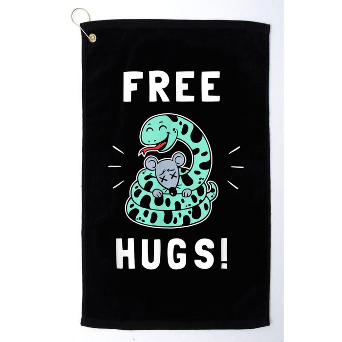Free Hugs Funny Python Snake Anaconda Joke Golf Towel