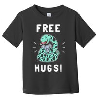 Free Hugs Funny Python Snake Anaconda Joke Toddler T-Shirt