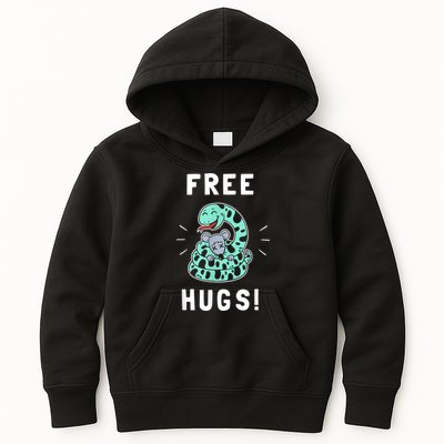 Free Hugs Funny Python Snake Anaconda Joke Kids Hoodie