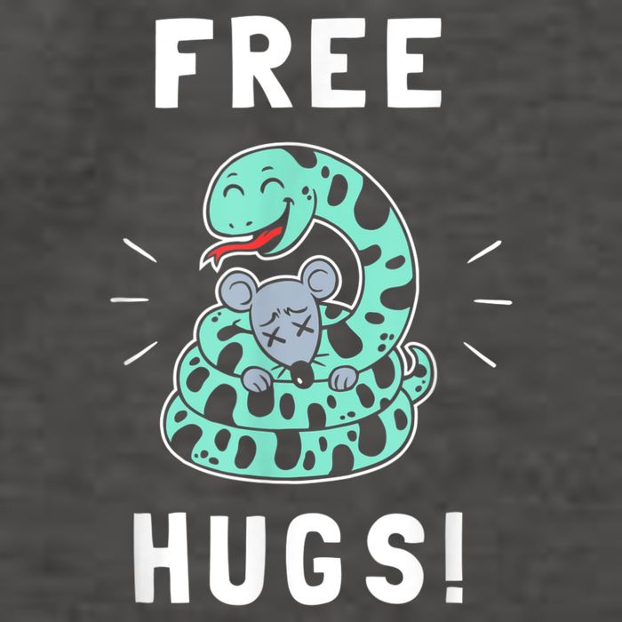 Free Hugs Funny Python Snake Anaconda Joke Vector Backpack