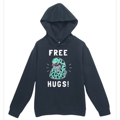 Free Hugs Funny Python Snake Anaconda Joke Urban Pullover Hoodie