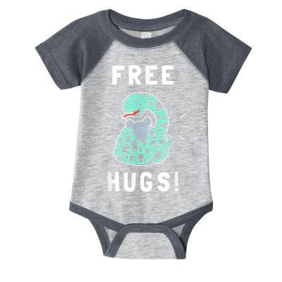 Free Hugs Funny Python Snake Anaconda Joke Infant Baby Jersey Bodysuit
