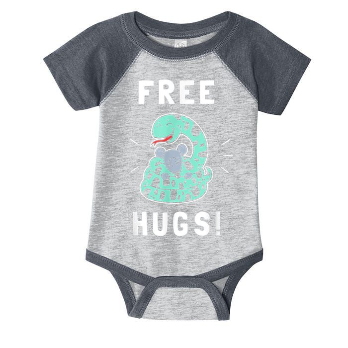 Free Hugs Funny Python Snake Anaconda Joke Infant Baby Jersey Bodysuit