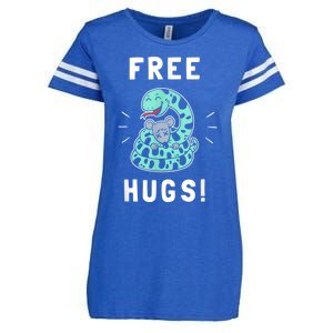 Free Hugs Funny Python Snake Anaconda Joke Enza Ladies Jersey Football T-Shirt