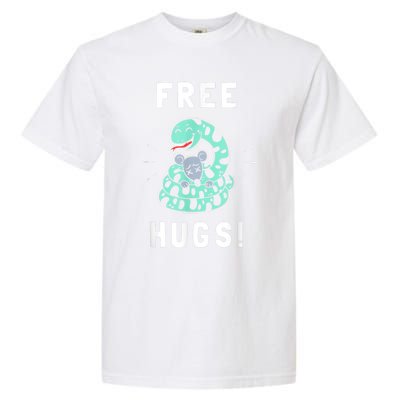 Free Hugs Funny Python Snake Anaconda Joke Garment-Dyed Heavyweight T-Shirt