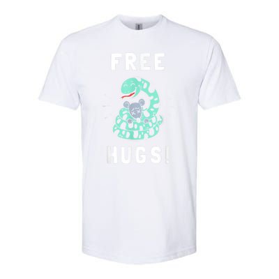 Free Hugs Funny Python Snake Anaconda Joke Softstyle CVC T-Shirt