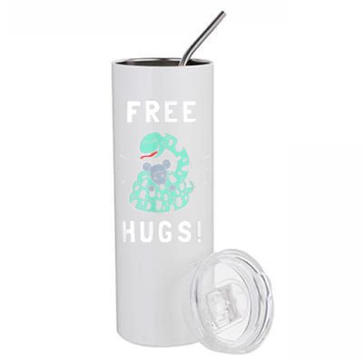 Free Hugs Funny Python Snake Anaconda Joke Stainless Steel Tumbler