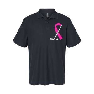 Field Hockey for Girls Breast Cancer Awareness Ribbon Softstyle Adult Sport Polo