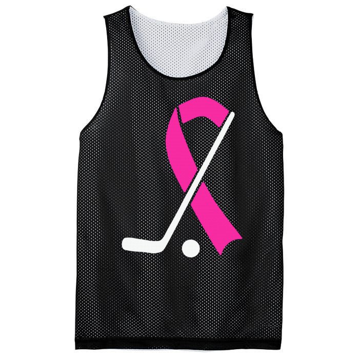 Field Hockey for Girls Breast Cancer Awareness Ribbon Mesh Reversible Basketball Jersey Tank