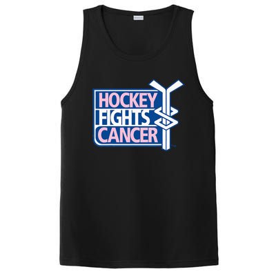 funny Hockey Fights Cancer awareness PosiCharge Competitor Tank