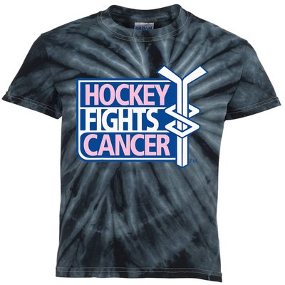 funny Hockey Fights Cancer awareness Kids Tie-Dye T-Shirt