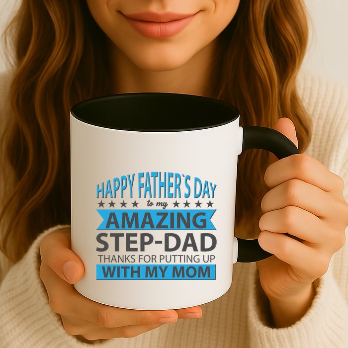 Funny Happy Father's Day To My Amazing StepDad Mug