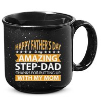 Funny Happy Father's Day To My Amazing StepDad 15oz Campfire Ceramic Mug