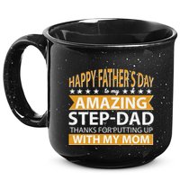 Funny Happy Father's Day To My Amazing StepDad 15oz Campfire Ceramic Mug