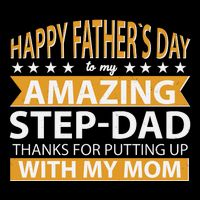 Funny Happy Father's Day To My Amazing StepDad 16 in Basic Backpack