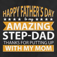 Funny Happy Father's Day To My Amazing StepDad Golf Towel