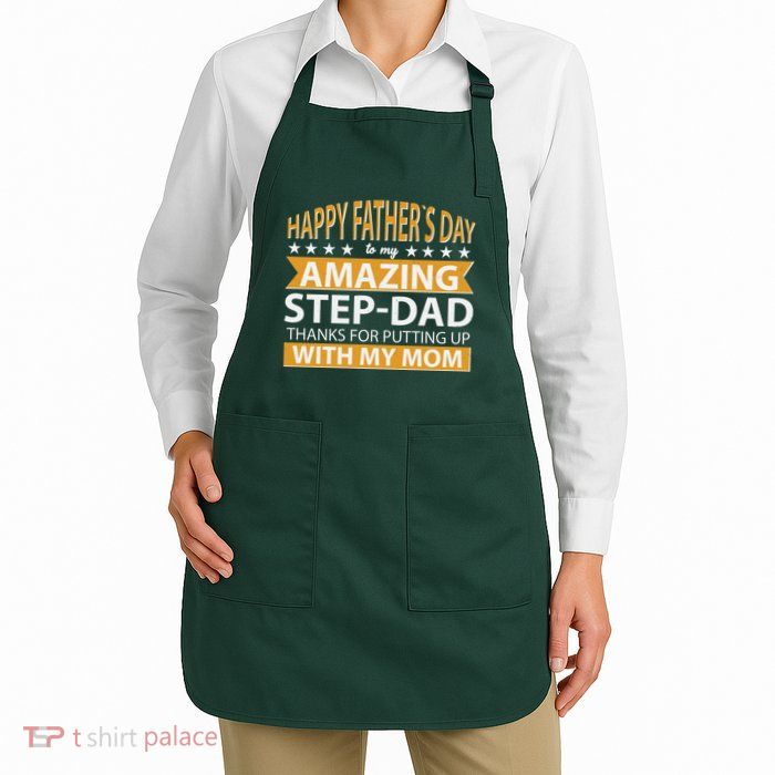 Funny Happy Father's Day To My Amazing StepDad Apron