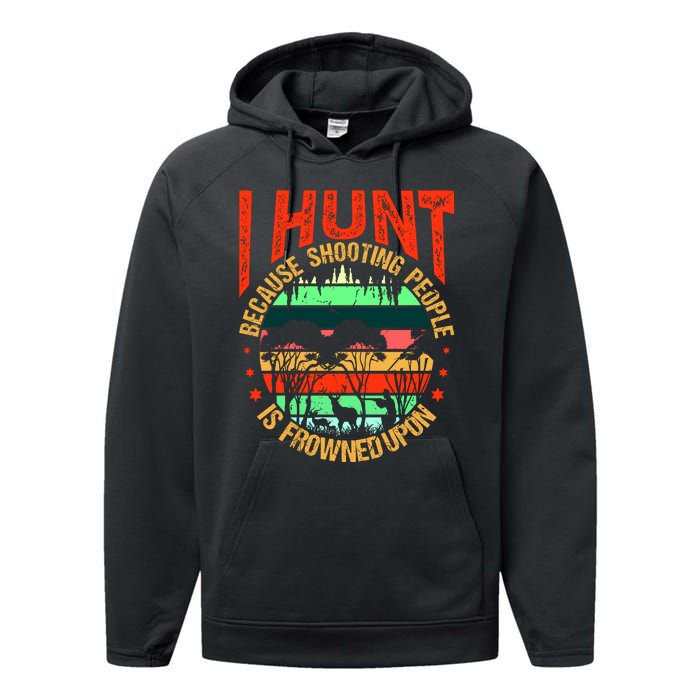 Funny Hunting Fanatic Performance Fleece Hoodie