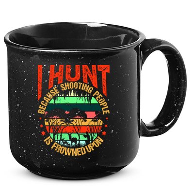 Funny Hunting Fanatic 15oz Campfire Ceramic Mug