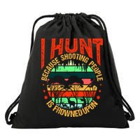 Funny Hunting Fanatic Drawstring Bag