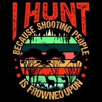 Funny Hunting Fanatic Drawstring Bag