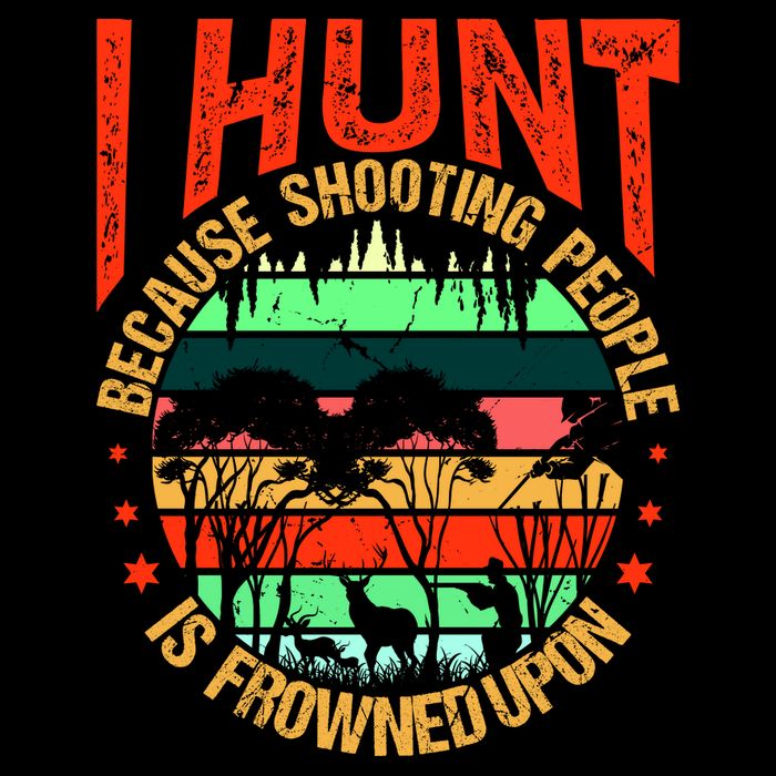 Funny Hunting Fanatic Drawstring Bag