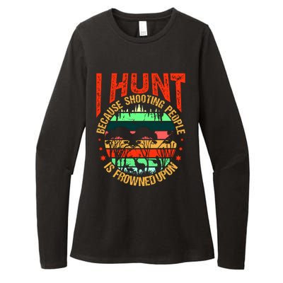 Funny Hunting Fanatic Womens CVC Long Sleeve Shirt