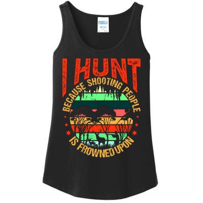 Funny Hunting Fanatic Ladies Essential Tank