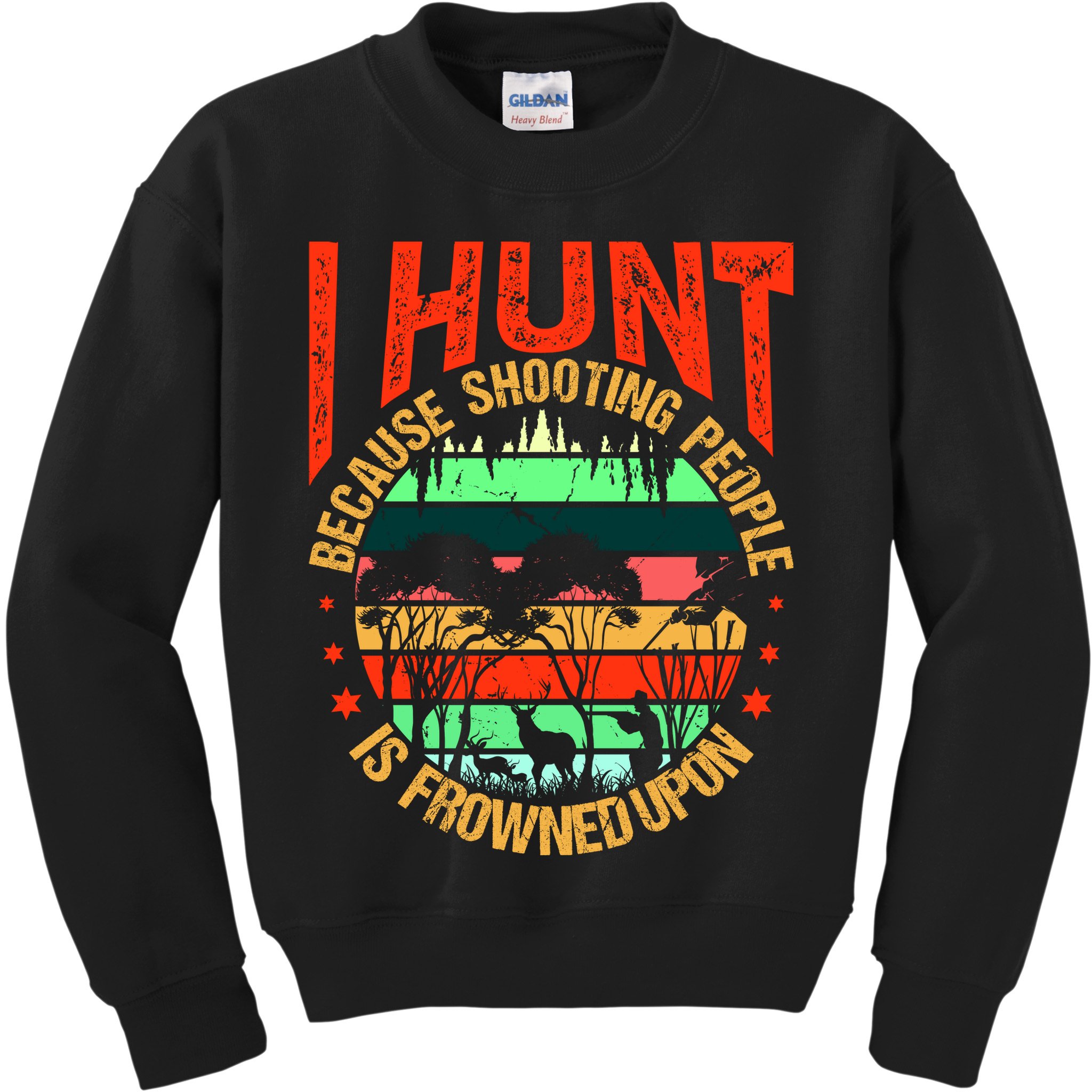 Funny Hunting Fanatic Kids Sweatshirt
