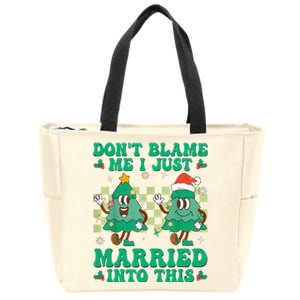 Festive Holiday Fusion Groovy Christmas Family Gift Zip Tote Bag