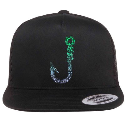 Fish Hook For Fishermen Fishing Icons Fishing Flatbill Hat