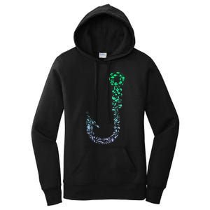 Fish Hook For Fishermen Fishing Icons Fishing Women's Pullover Hoodie