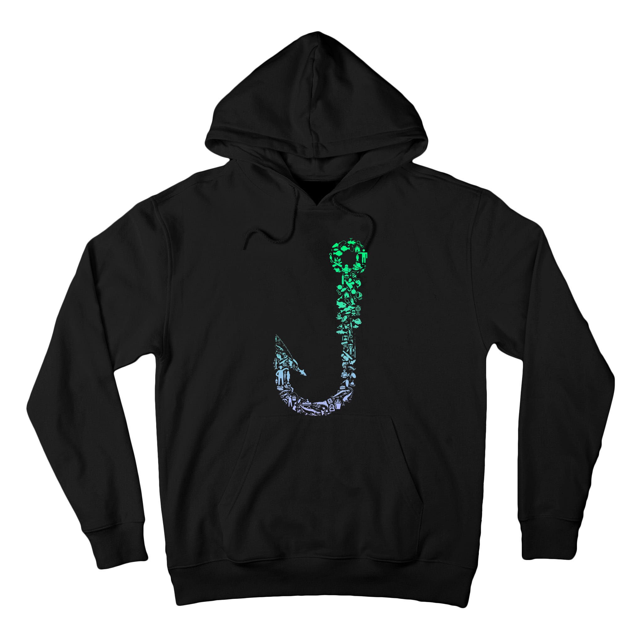Fish Hook For Fishermen Fishing Icons Fishing Tall Hoodie
