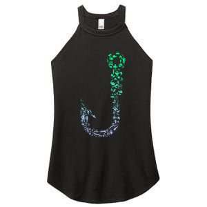 Fish Hook For Fishermen Fishing Icons Fishing Women's Perfect Tri Rocker Tank