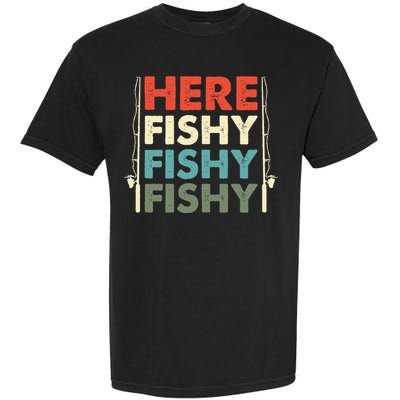 Fish Hunting Fishing Fishrod Fisherman Garment-Dyed Heavyweight T-Shirt